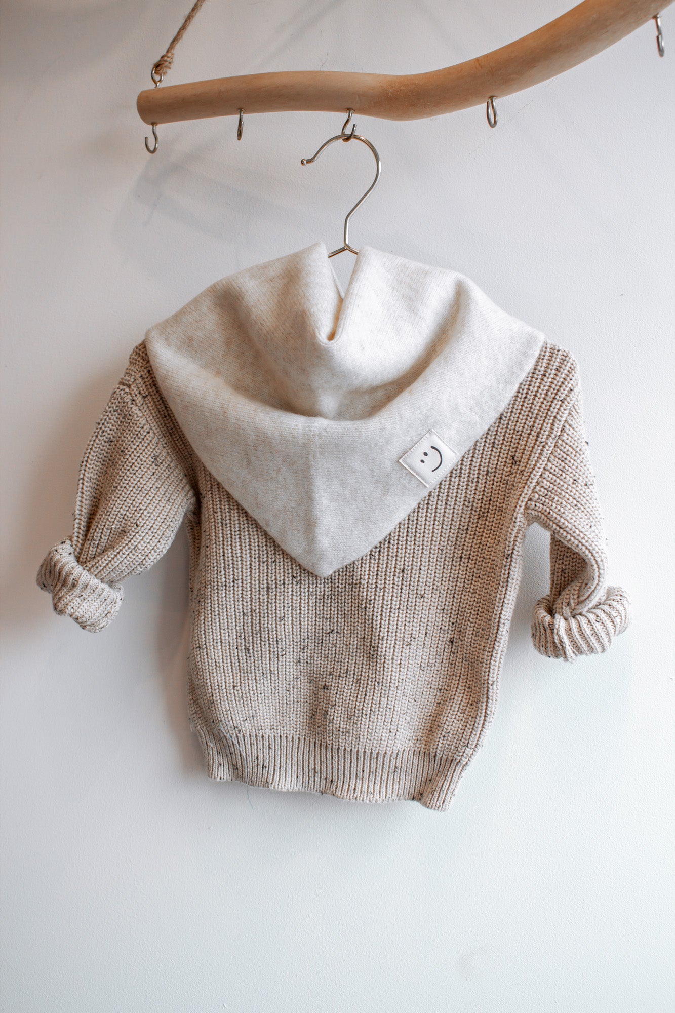 Dreieckstuch Creme aus 100 % Cashmere für kleine Trendsetter