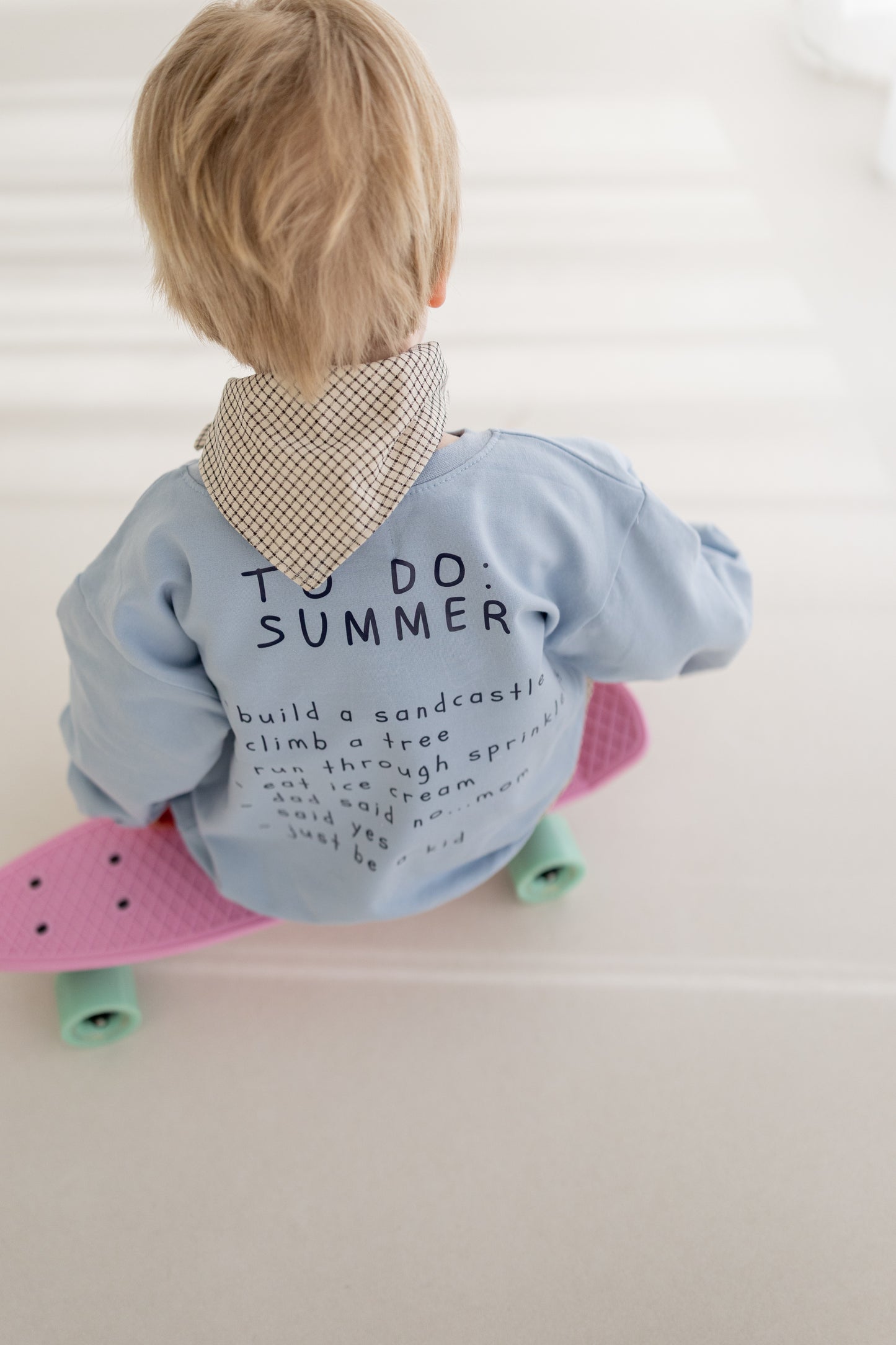 Halstuch, Knotentuch natur/kariert | LITTLE SUMMER CLUB | Annikora x Jessica Scholz