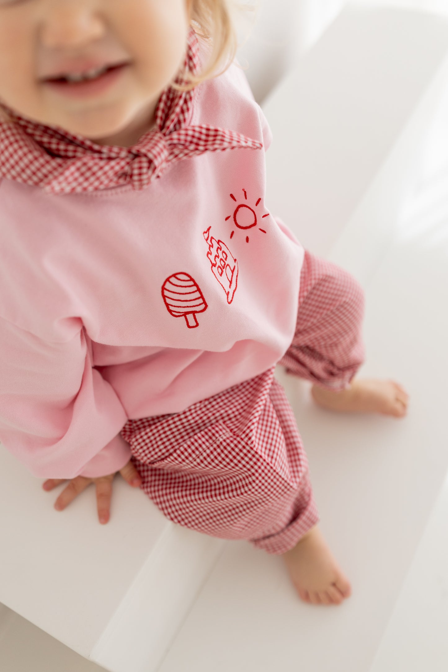 Halstuch, Knotentuch rot/kariert | LITTLE SUMMER CLUB | Annikora x Jessica Scholz