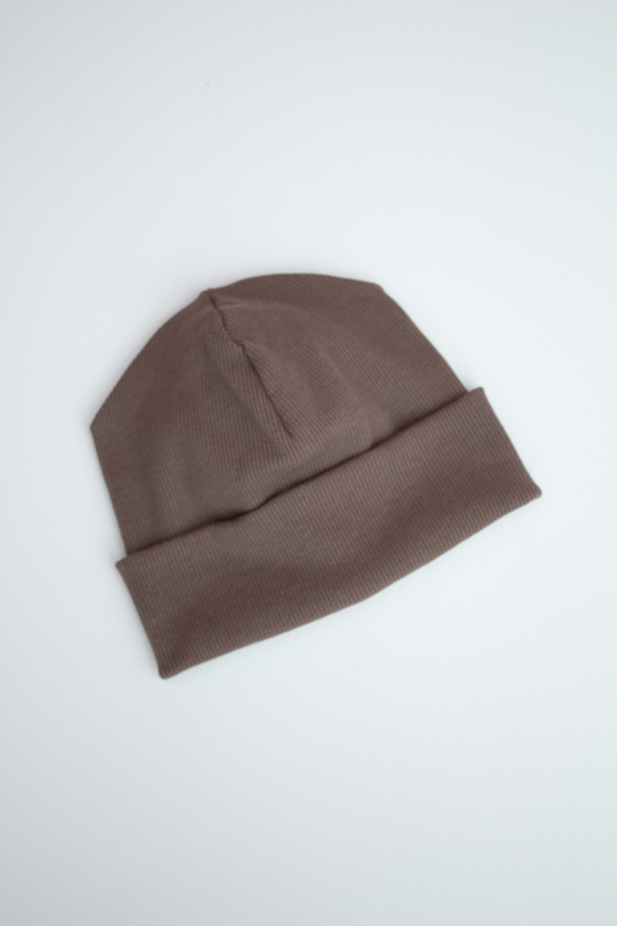 Beanie Labelbeanie Ripjerseybeanie braun