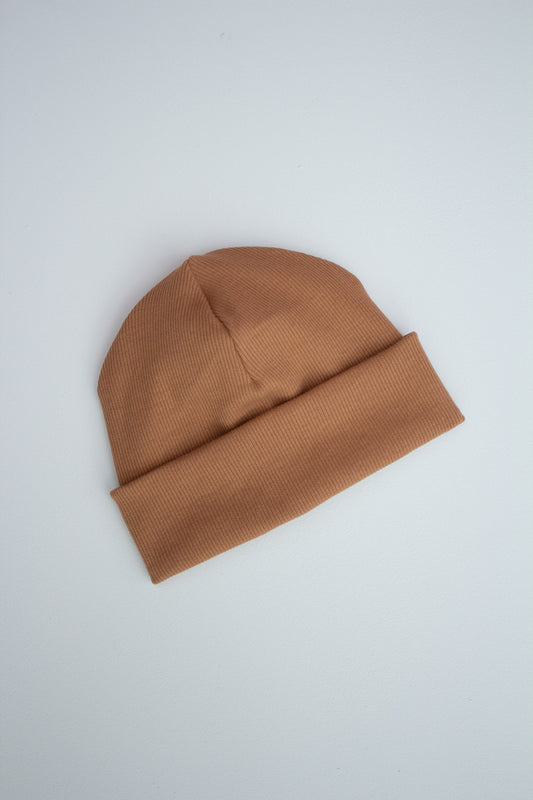 Beanie Labelbeanie Ripjerseybeanie cognac