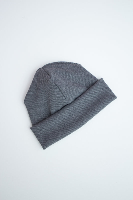 Beanie Labelbeanie Ripjerseybeanie anthrazit