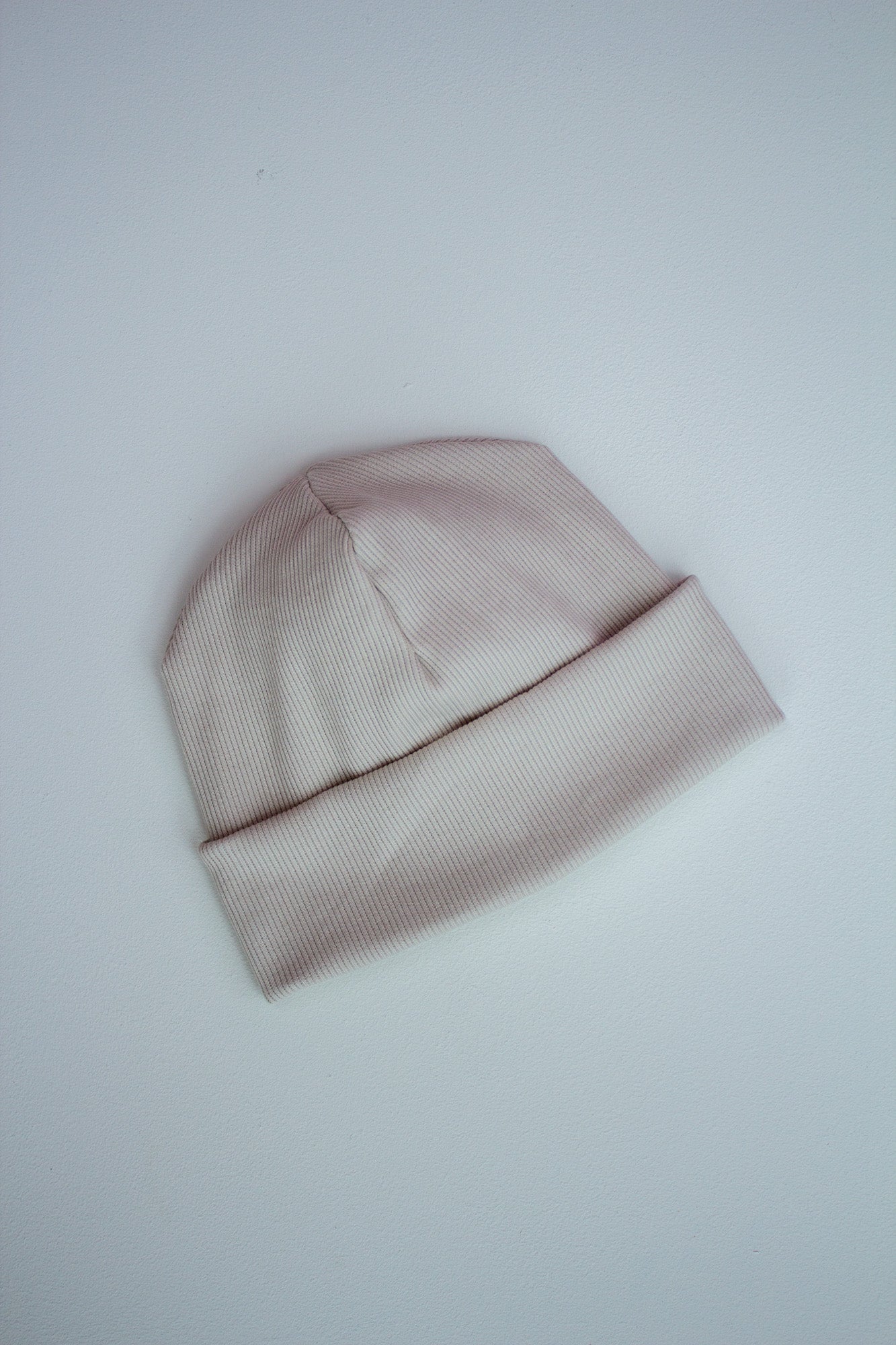 Beanie Labelbeanie Ripjerseybeanie creme