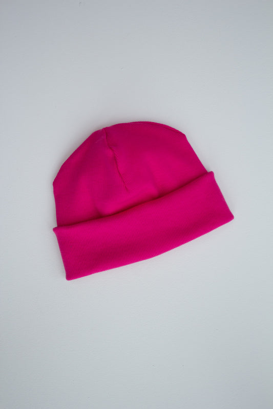 Beanie Labelbeanie Ripjerseybeanie pink