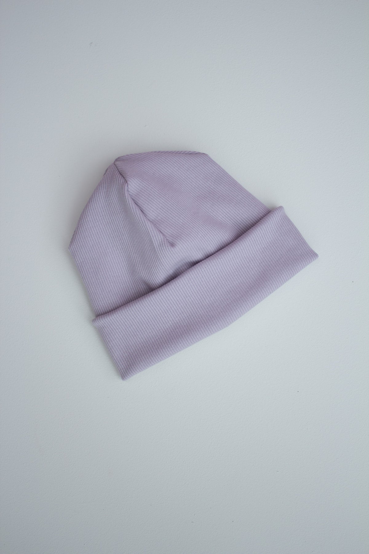 Beanie Labelbeanie Ripjerseybeanie flieder