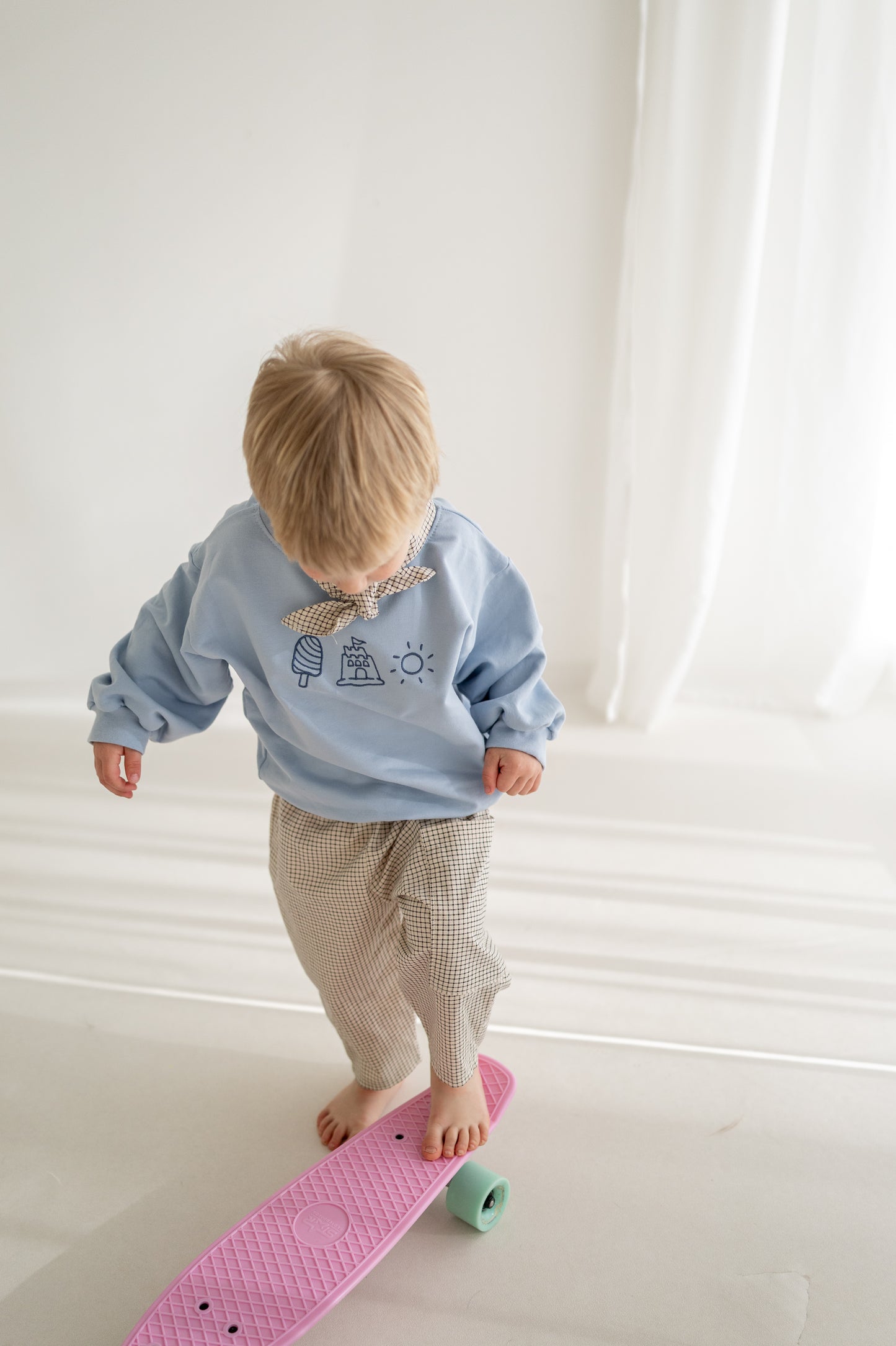 Oversized Sweater blau | LITTLE SUMMER CLUB | Annikora x Jessica Scholz