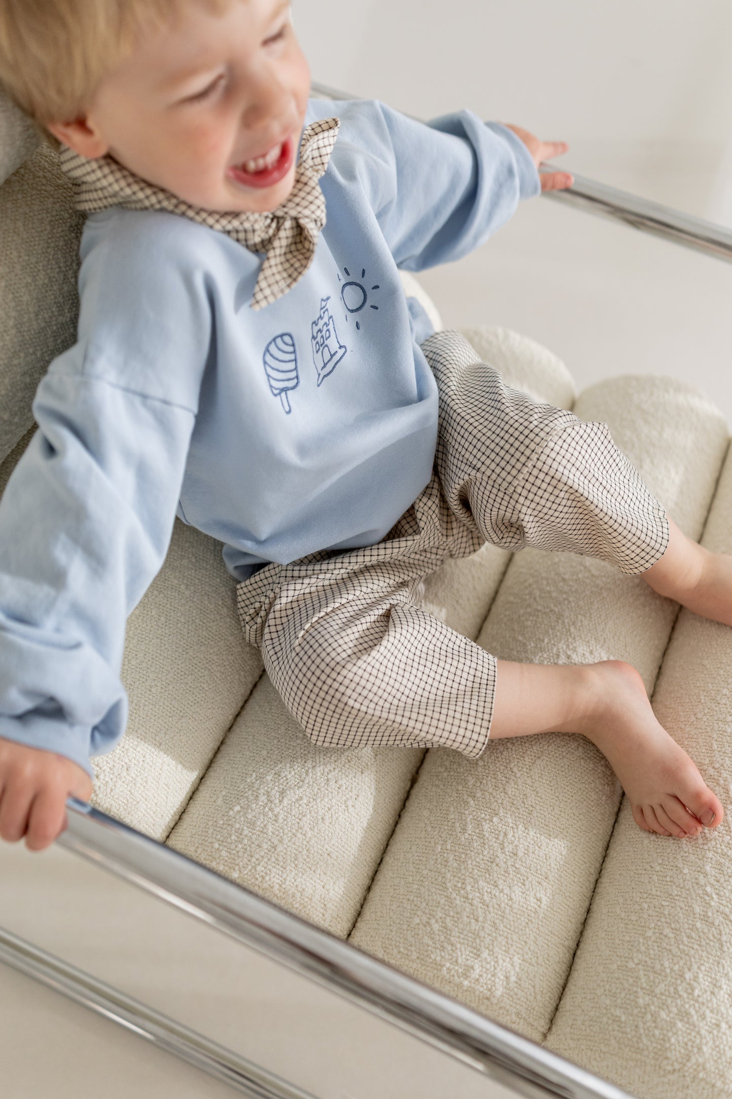 Oversized Sweater blau | LITTLE SUMMER CLUB | Annikora x Jessica Scholz