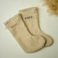 Hübscher personalisierter Nikolausstiefel aus Boucle