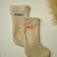 Hübscher personalisierter Nikolausstiefel aus Boucle