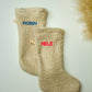 Hübscher personalisierter Nikolausstiefel aus Boucle