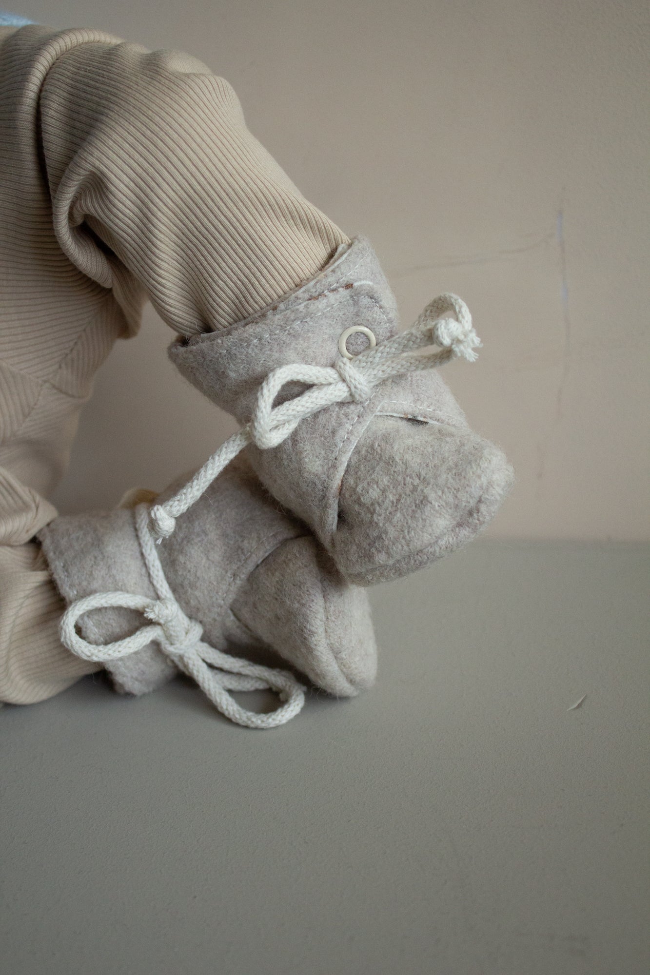 Wollwalk Schühchen Wollwalkschuhe Krabbelschuhe