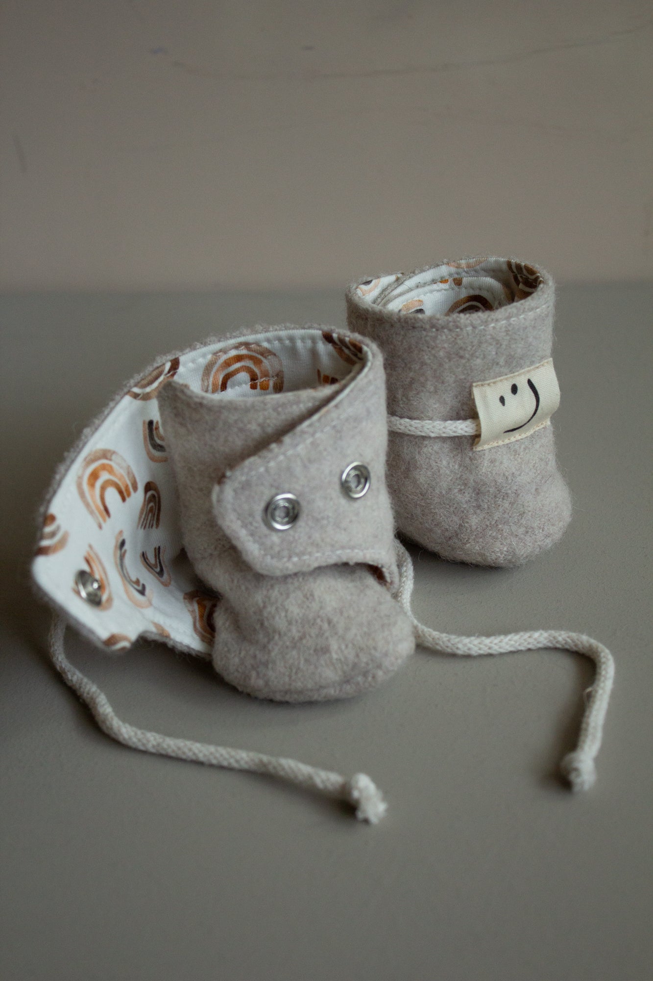 Wollwalk Schühchen Wollwalkschuhe Krabbelschuhe