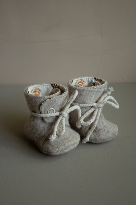 Wollwalk Schühchen Wollwalkschuhe Krabbelschuhe