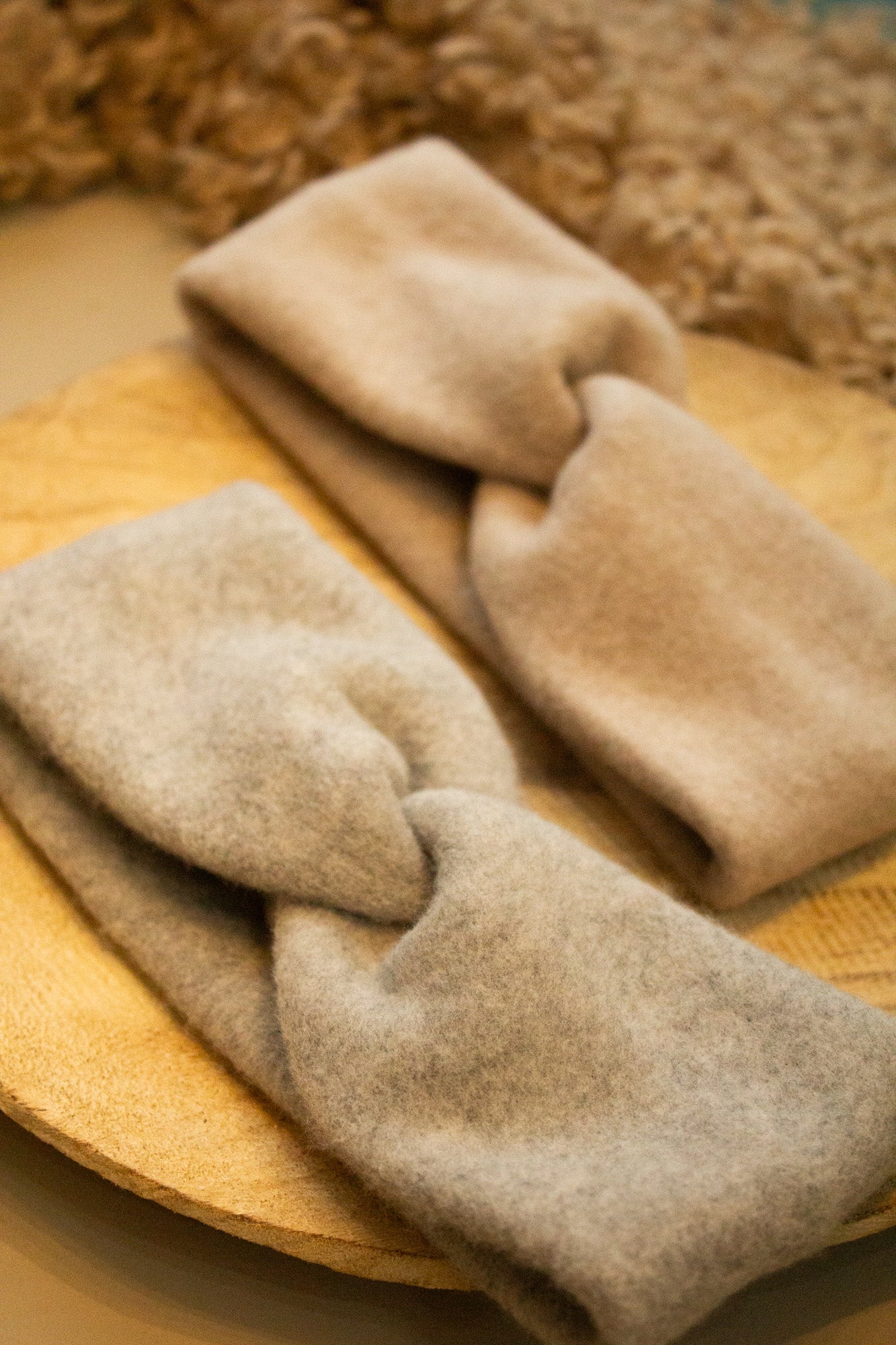 Kuschelig warmes und weiches Stirnband aus Baumwollfleece