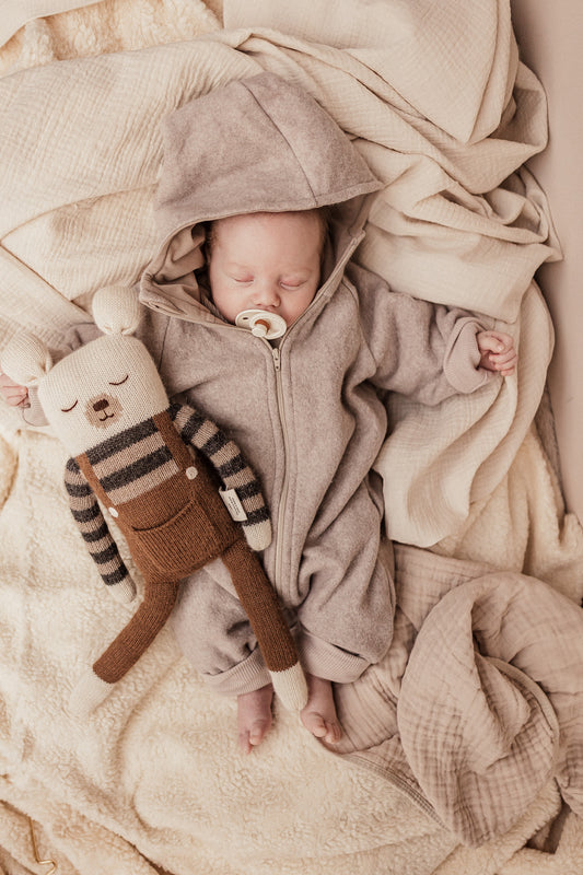 Baby Overall aus ultra weichem Baumwollfleece