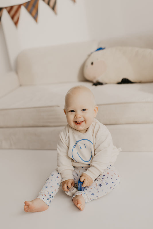 Gemütlicher Sweater mit Smiley Druck – Schlicht, Stylisch und Bequem