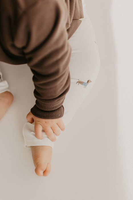 Unisex Leggings mit Dackel-Muster – Gemütlich, Weich und Bewegungsfreundlich