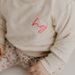 Stylischer Sweater mit neonpinken "hej"-Print – Modern, Gemütlich und Einzigartig